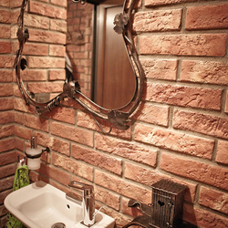 Spiegel mit schmiedeeisernem Rahmen  Geschmiedetes Badezimmerzubehr  luxurise Badezimmermbel