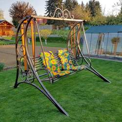 Garden swing for relaxation and well-being with a quality guarantee  forged furniture