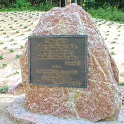 Geschmiedete Tafel mit dem Text hergestellt fr den Wallfahrtsort