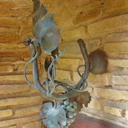 Handgeschmiedete Leuchte 'Weinrebe' - Vintagebeleuchtung Handgeschmiedete Leuchte 'Weinrebe' - Vintagebeleuchtung
