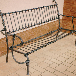 Artistic hand-forged bench - garden furniture Artistic hand-forged bench - garden furniture