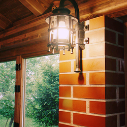 Wandlampe im Landhausstil - handgeschmiedete Leuchte Wandlampe im Landhausstil - handgeschmiedete Leuchte