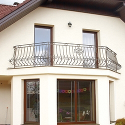 Forged family home balcony railing  high quality exterior railings with treated surface