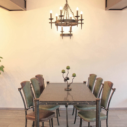 Designermöbel in historischem Stil – Tisch, Stühle, Leuchte und Kerzenständer KIEFER Designermöbel in historischem Stil – Tisch, Stühle, Leuchte und Kerzenständer KIEFER