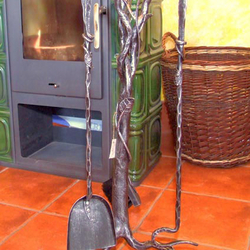Kaminofenbesteck – Naturmotiv – kunstvolles Kaminwerkzeug Kaminofenbesteck – Naturmotiv – kunstvolles Kaminwerkzeug