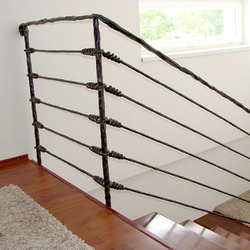 Schmiedeeisernes Treppengeländer – Knotenmuster Schmiedeeisernes Treppengeländer – Knotenmuster