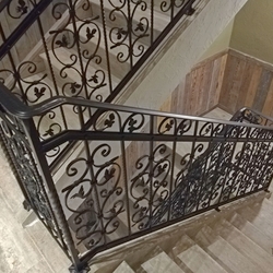 High quality interior railings in the renovated pension Berg located near the center of Bratislava 