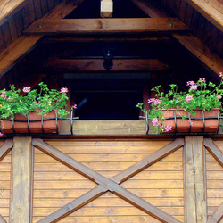 Schmiedeeiserner Zaun fr Fensterbank  Muster Oma