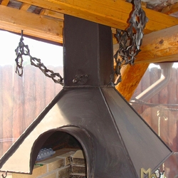Schmiedeeiserner Gartenkamin Schmiedeeiserner Gartenkamin