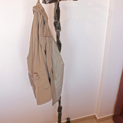 A wrought iron coat rack - wrought iron furniture