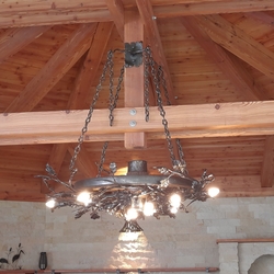 Luxuriser Hngeleuchter DUB  handgeschmiedete Lampe