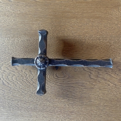 Schmiedeeisernes Wandkreuz Schmiedeeisernes Wandkreuz
