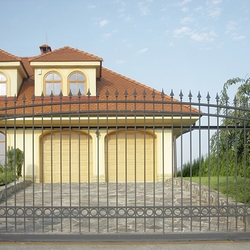 Forged sliding gate crafted by UKOVMI for afamily home
