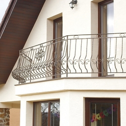 Forged balcony railing  exterior railing