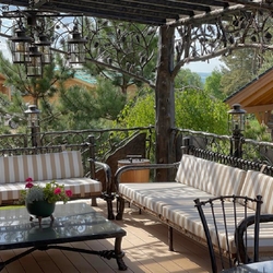 Luxurise Gartenmbel  Terrassenberdachung, Mbel und Beleuchtung 