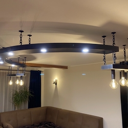 Aforged designer chandelier was created by the connection of modern and traditional  An original bespoke lighting