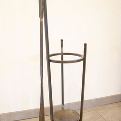 Forged umbrella stand withhigh quality nice shoehorn  modern angular design